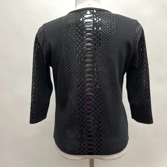 Grayse St. John Women's Bolero Top Size XS Black $395 NWT - Picture 5 of 10